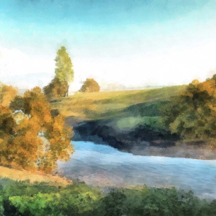 Framed Down Stream I Print