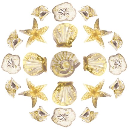 Framed Seaside Kaleidoscope II Print