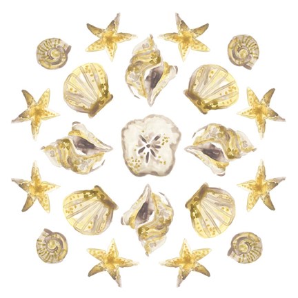 Framed Seaside Kaleidoscope III Print