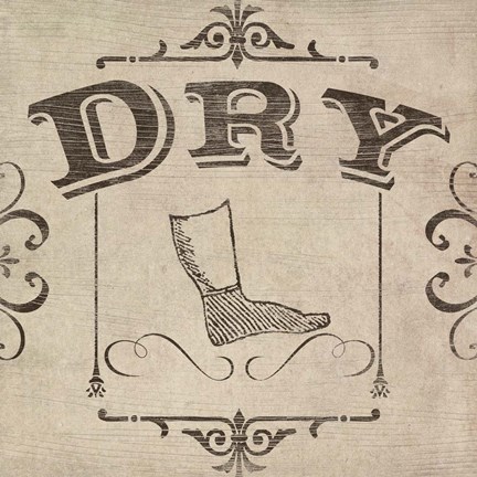 Framed Vintage Laundry Signs IV Print