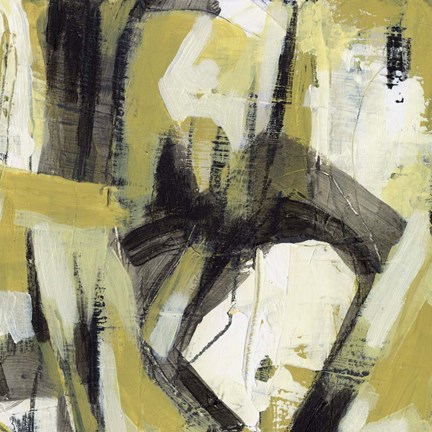 Framed Citron Rhythm I Print