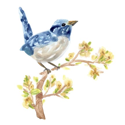 Framed Springtime Songbirds I Print