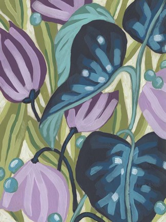 Framed Tropical Jewels II Print