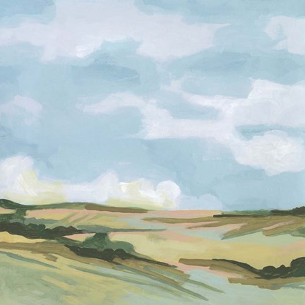 Framed Meadow Gold II Print