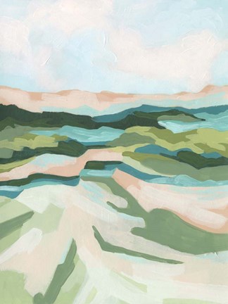 Framed Tidal Valley I Print