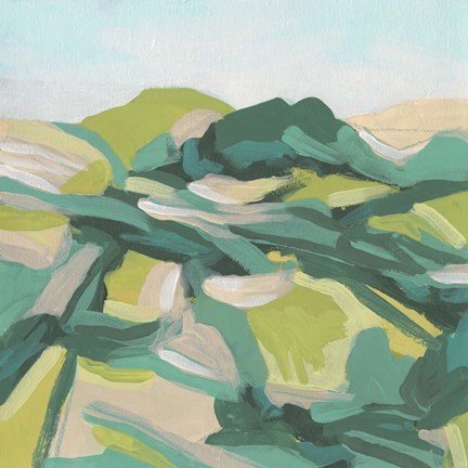 Framed Layered Topography II Print