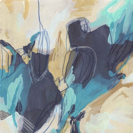 Framed Blue Hive I Print