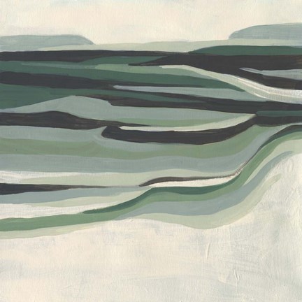 Framed Green Mesa II Print