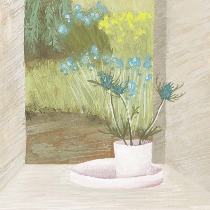 Framed Window Plants I Print