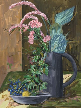 Framed Still Life Bouquet II Print