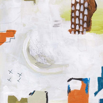 Framed Neon City Lights IV Print