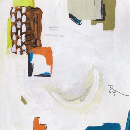 Framed Neon City Lights VI Print