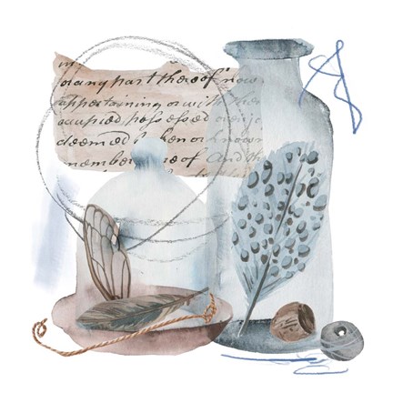 Framed Message in a Bottle II Print