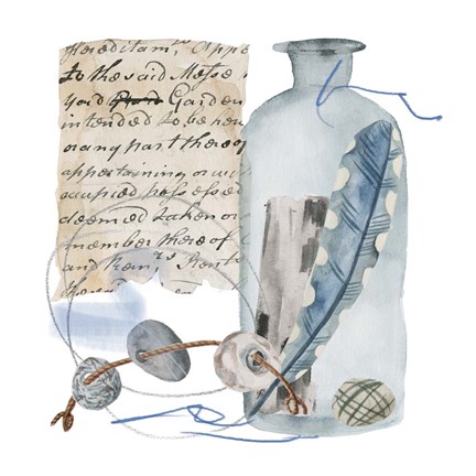 Framed Message in a Bottle VI Print