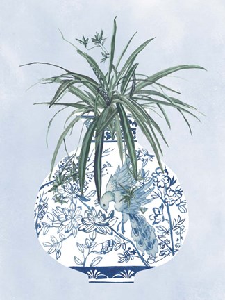 Framed Moonlight Vase III Print