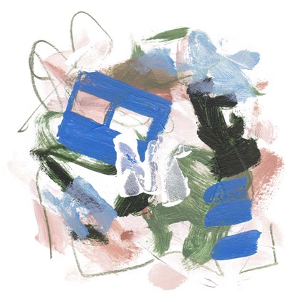 Framed Sea Square II Print