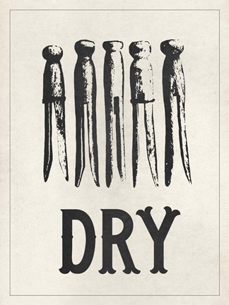 Framed Vintage Laundry II Print