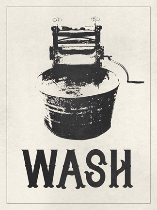Framed Vintage Laundry III Print