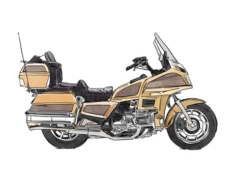 Framed Two Wheels III Print