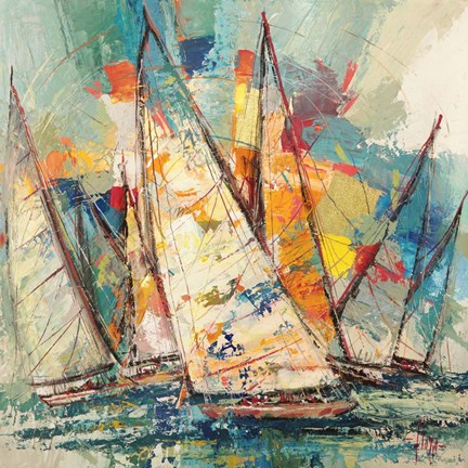 Framed Regata Sull&#39;oceano Print