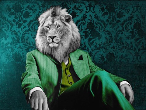 Framed Pensive Leader (Pop Version) Print