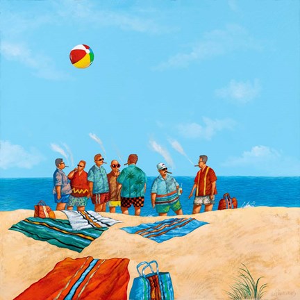 Framed Power Beach Print