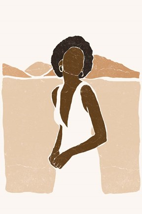 Framed Boho Landscape II Print