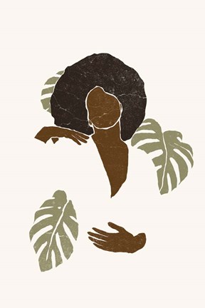 Framed Boho Monstera Leaves II Print