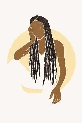 Framed Boho Sun I Print