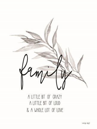 Framed Family Love Print