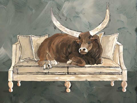 Framed Cowches II Print