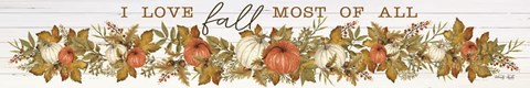 Framed I Love Fall Pumpkins Print