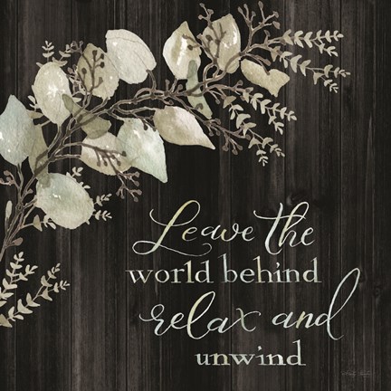 Framed Relax and Unwind Print