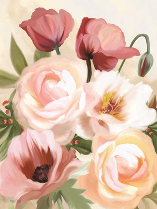 Framed Posing Poppies Print