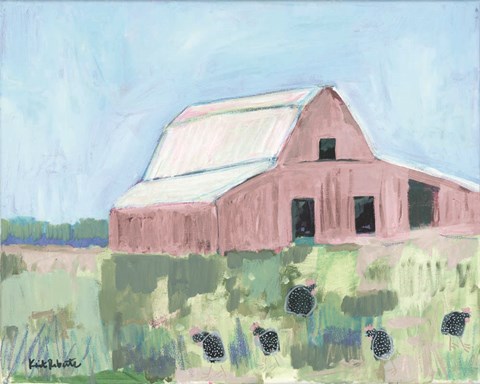 Framed Pastel Barn II Print