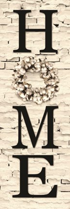 Framed Cotton Wreath Home Print