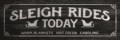 Framed Sleigh Rides Today Print