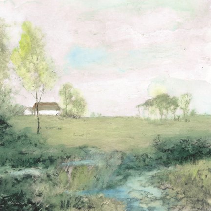 Framed Peaceful Country 2 Print