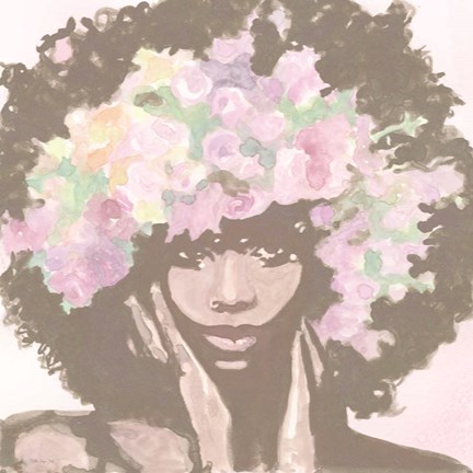 Framed Floral Crown 1 Print