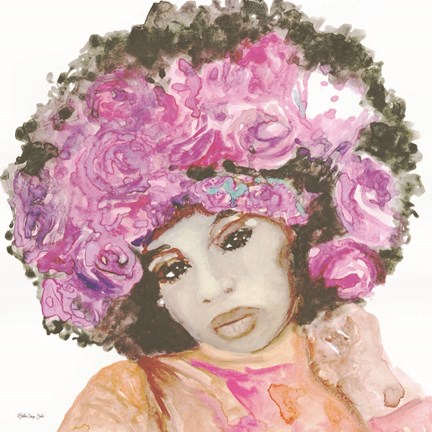 Framed Floral Crown 3 Print