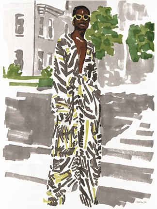 Framed Fashion in the City 2 Print