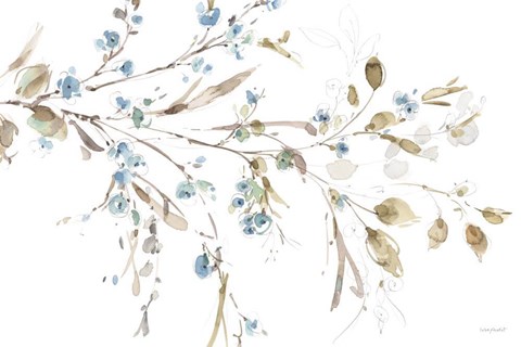 Framed Blue Escape 05 Print