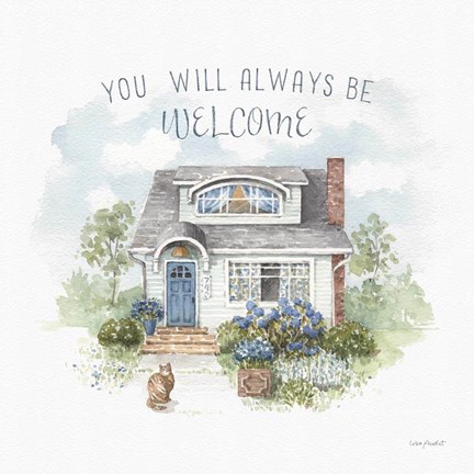 Framed Bohemian Blue 07A Print