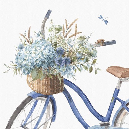 Framed Bohemian Blue 08B Print