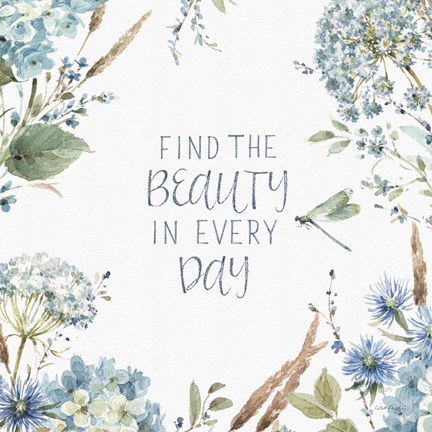 Framed Bohemian Blue 11A Print