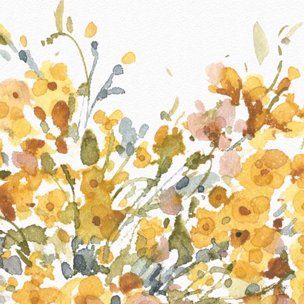 Framed Happy Yellow 08A Print