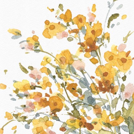 Framed Happy Yellow 09A Print