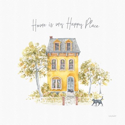 Framed Happy Yellow 17A Print