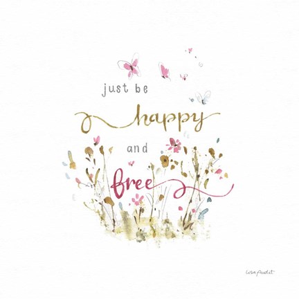 Framed Butterflies &amp; Wildflowers Print