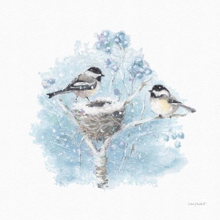 Framed Let it Snow 04 Print